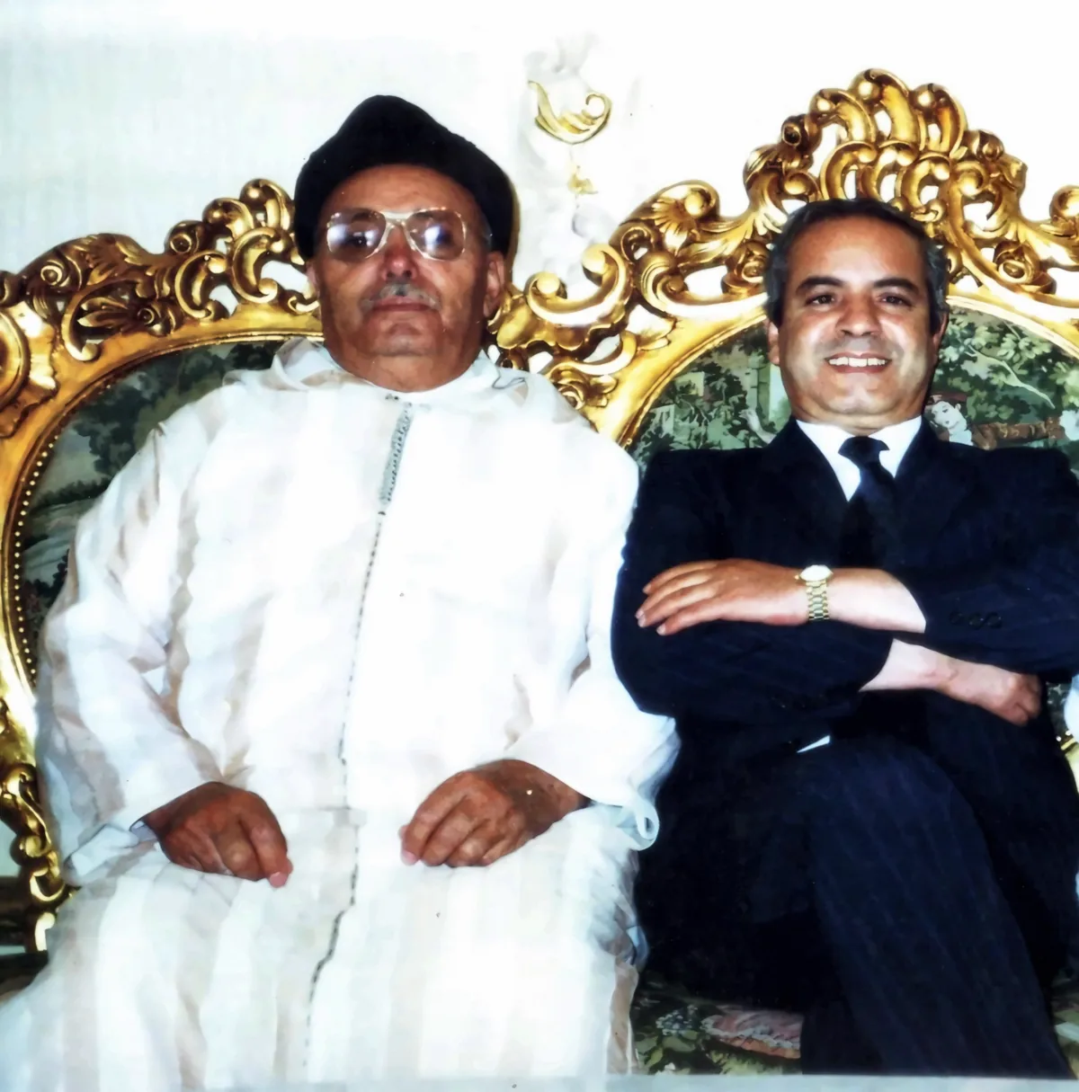 Portrait d'archive des fondateurs de FAPELEC, feu Houat Faraji et feu Houat Ahmed