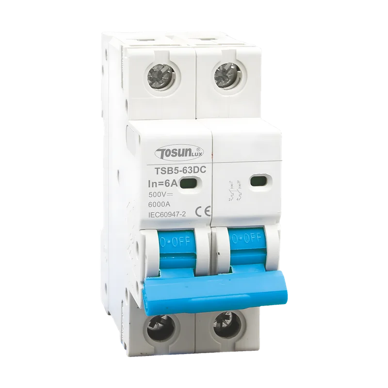 Énergie solaire & secours — Disjoncteur DC TOSUNLUX TSB5-63DC 2P
