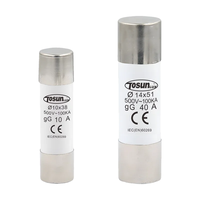 Fusibles cylindriques TOSUNLUX 10x38 et 14x51