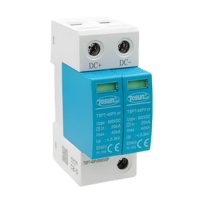 Parafoudres DC photovoltaïques TSP7-40 TOSUNLUX TSP7-40PV 2P · modèle 600 V DC photographié