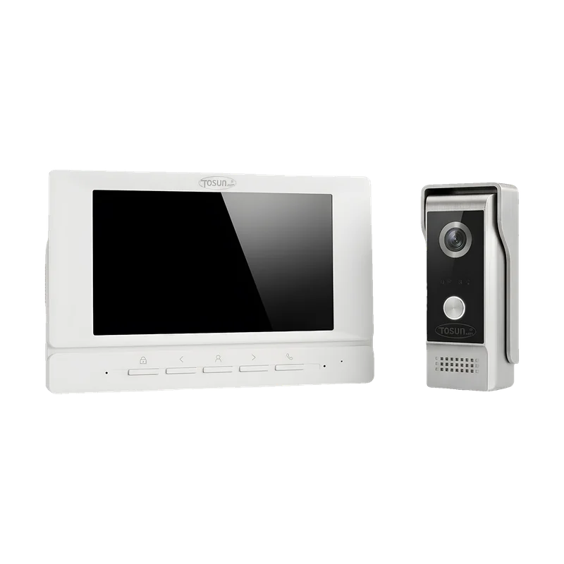 Maison & bâtiment — Vidéophone TOSUNLUX TS-168-M4, moniteur et platine de rue