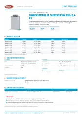 Condensateurs de compensation BSMJ 0,4 kV