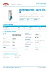 Disjoncteurs phase + neutre TSN4-32