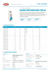 Disjoncteurs modulaires TSB3-63