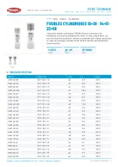 Fusibles cylindriques 10×38 · 14×51 · 22×58