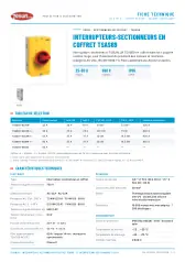 Interrupteurs-sectionneurs en coffret TSAS69