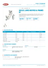 Socles, lames neutres & poignée NT