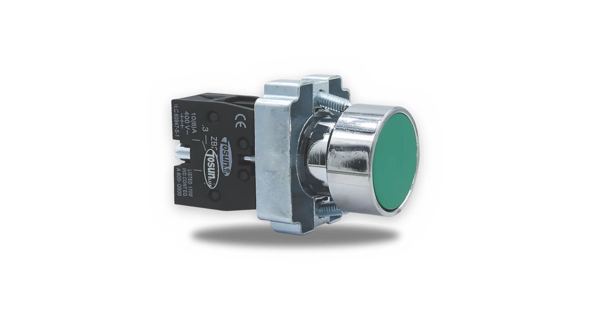 Bouton-poussoir TOSUNLUX PB2-BA31 vert