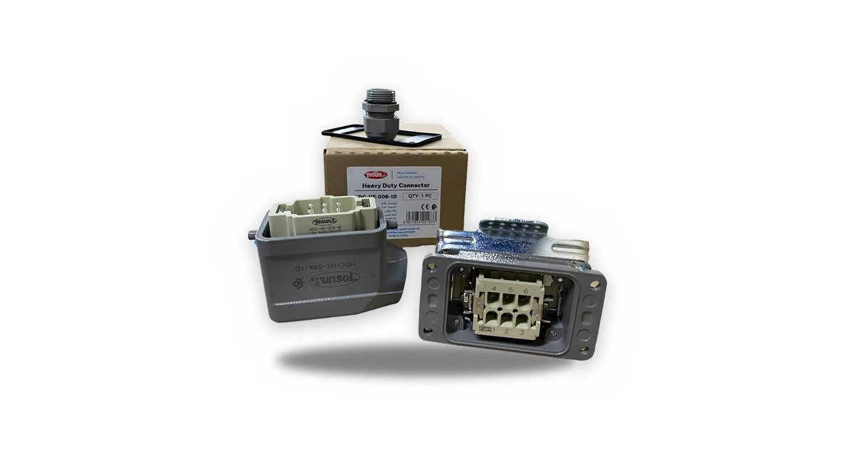 Inserts mâle et femelle du connecteur HDC-HE-006 — TOSUNLUX