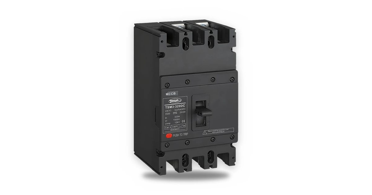 Disjoncteur compact DC TOSUNLUX TSM3-320DC en version 3 pôles