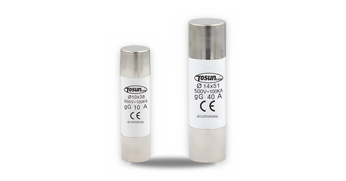 Fusibles cylindriques TOSUNLUX 10x38 et 14x51