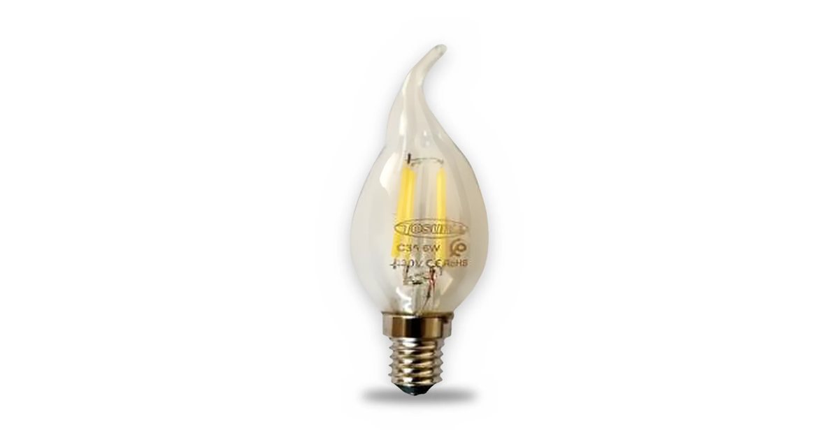 Lampe LED filament flamme bougie TOSUNLUX CA35