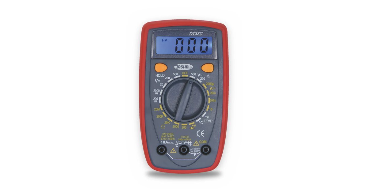 Multimètre numérique TOSUNLUX DT33C