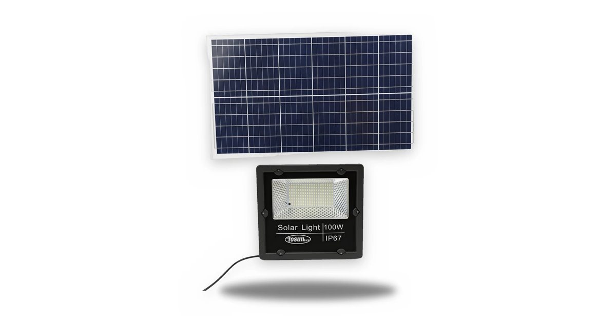 Projecteur solaire TOSUNLUX avec panneau photovoltaïque