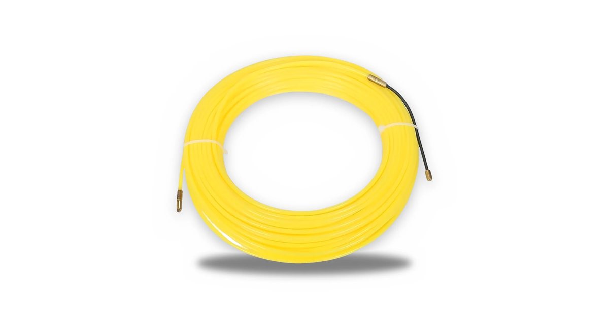 Tire-câble jaune avec embouts en laiton — TOSUNLUX